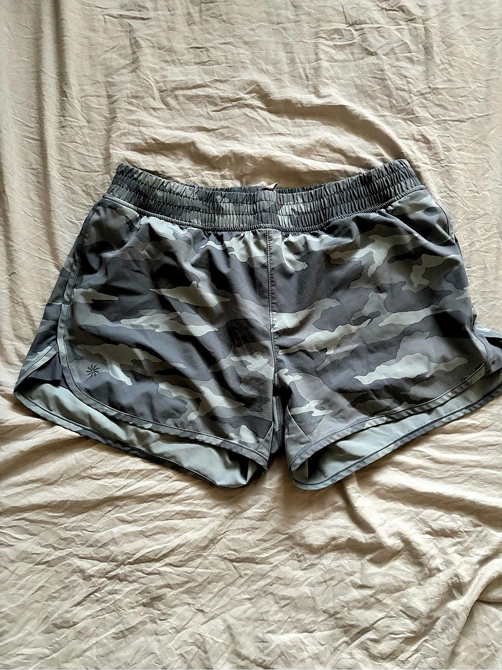 Athleta Girl Camo Athletic Shorts Size XXL